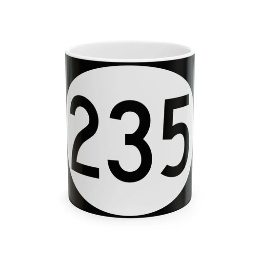 Vermont 235 town (Vermont) (Road Sign) White Coffee Mug 11oz - Go Mug Yourself