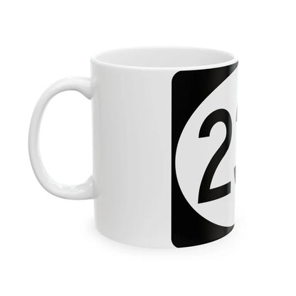 Vermont 235 town (Vermont) (Road Sign) White Coffee Mug - Go Mug Yourself