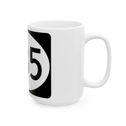 Vermont 235 town (Vermont) (Road Sign) White Coffee Mug - Go Mug Yourself
