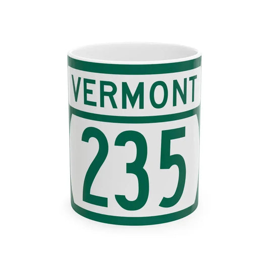 Vermont 235 (Vermont) (Road Sign) White Coffee Mug 11oz - Go Mug Yourself