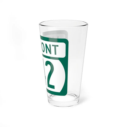 Vermont 242 (Vermont) (Road Sign) Pint Glss 16oz - Go Mug Yourself