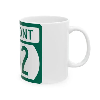 Vermont 242 (Vermont) (Road Sign) White Coffee Mug - Go Mug Yourself