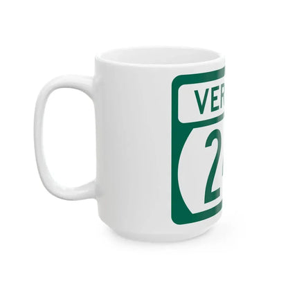 Vermont 242 (Vermont) (Road Sign) White Coffee Mug - Go Mug Yourself
