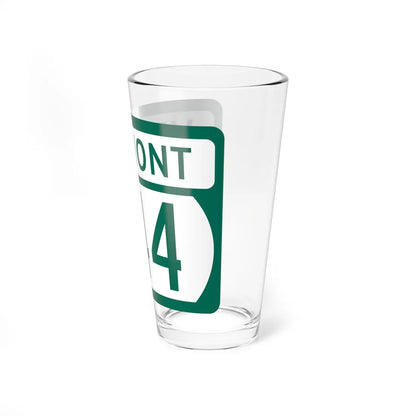 Vermont 244 (Vermont) (Road Sign) Pint Glss 16oz - Go Mug Yourself
