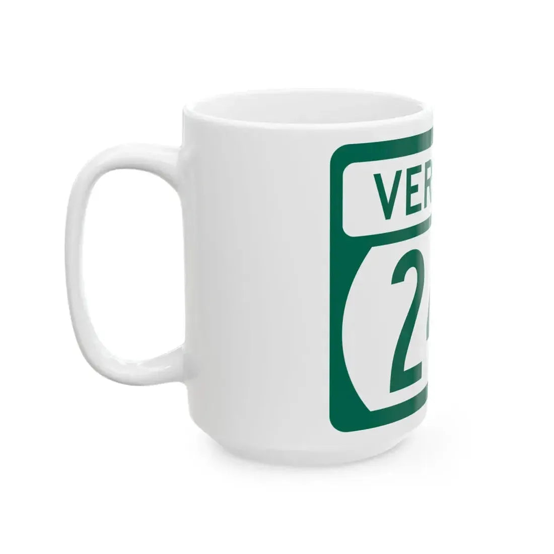 Vermont 244 (Vermont) (Road Sign) White Coffee Mug - Go Mug Yourself