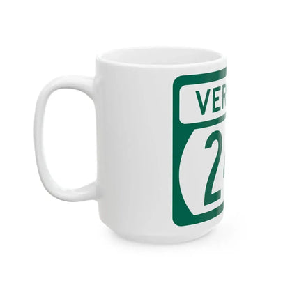 Vermont 244 (Vermont) (Road Sign) White Coffee Mug - Go Mug Yourself