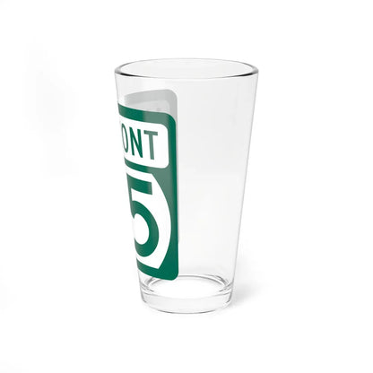 Vermont 25 (Vermont) (Road Sign) Pint Glass 16oz - Go Mug Yourself