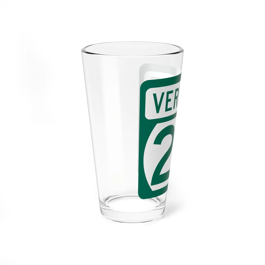 Vermont 25 (Vermont) (Road Sign) Pint Glss 16oz - Go Mug Yourself