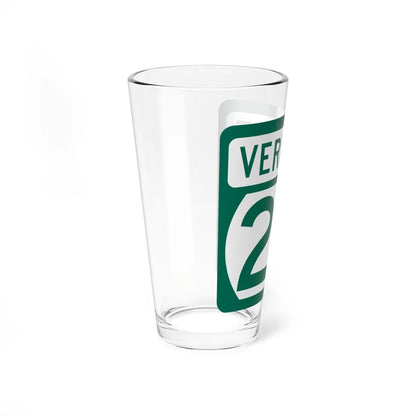 Vermont 25 (Vermont) (Road Sign) Pint Glss 16oz - Go Mug Yourself