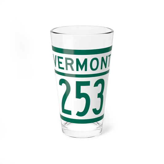 Vermont 253 (Vermont) (Road Sign) Pint Glass 16oz 16oz - Go Mug Yourself