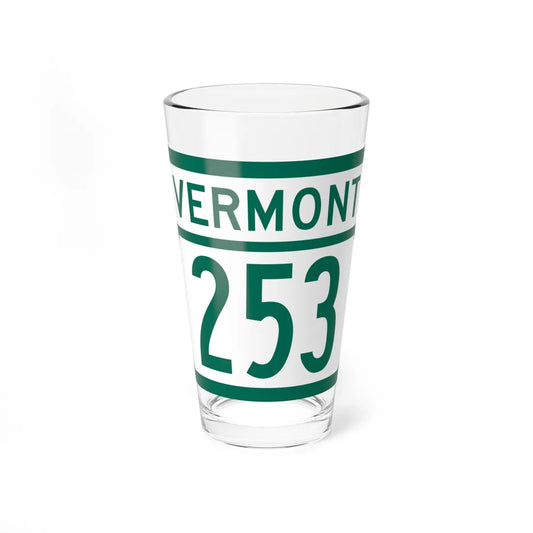 Vermont 253 (Vermont) (Road Sign) Pint Glss 16oz 16oz - Go Mug Yourself