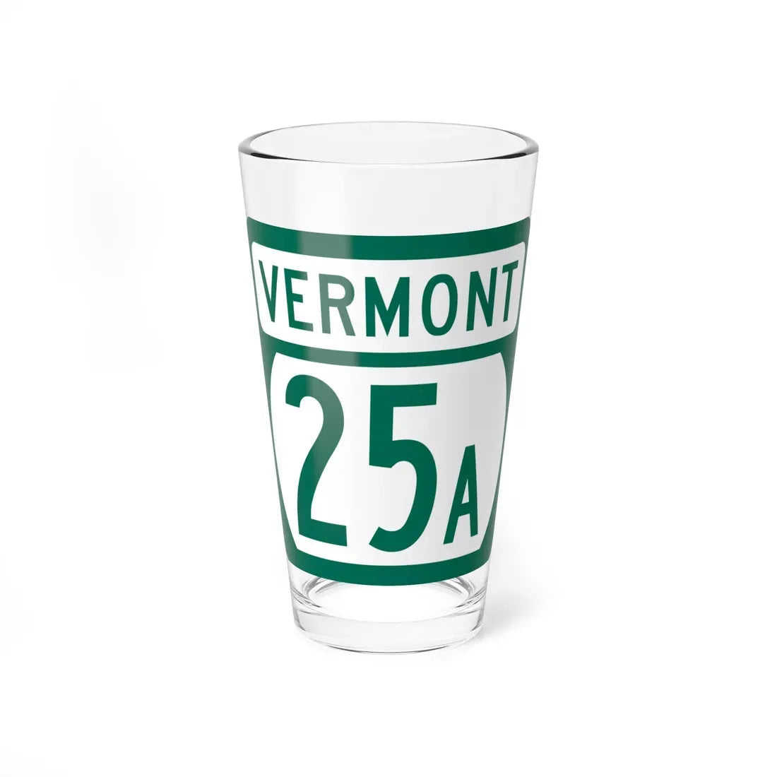 Vermont 25A (Vermont) (Road Sign) Pint Glass 16oz 16oz - Go Mug Yourself