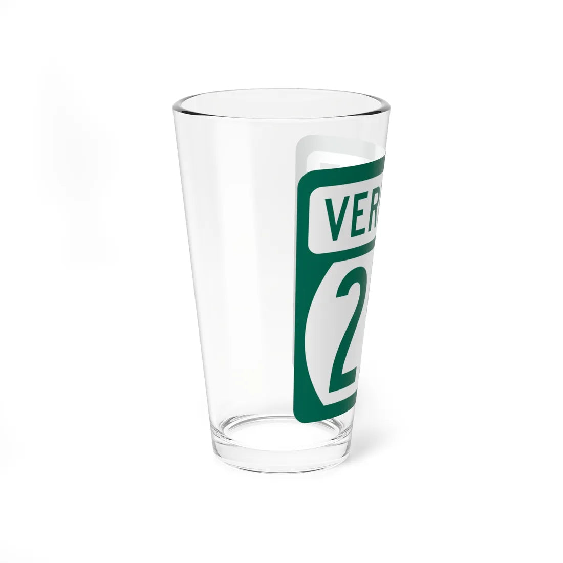 Vermont 25A (Vermont) (Road Sign) Pint Glss 16oz - Go Mug Yourself