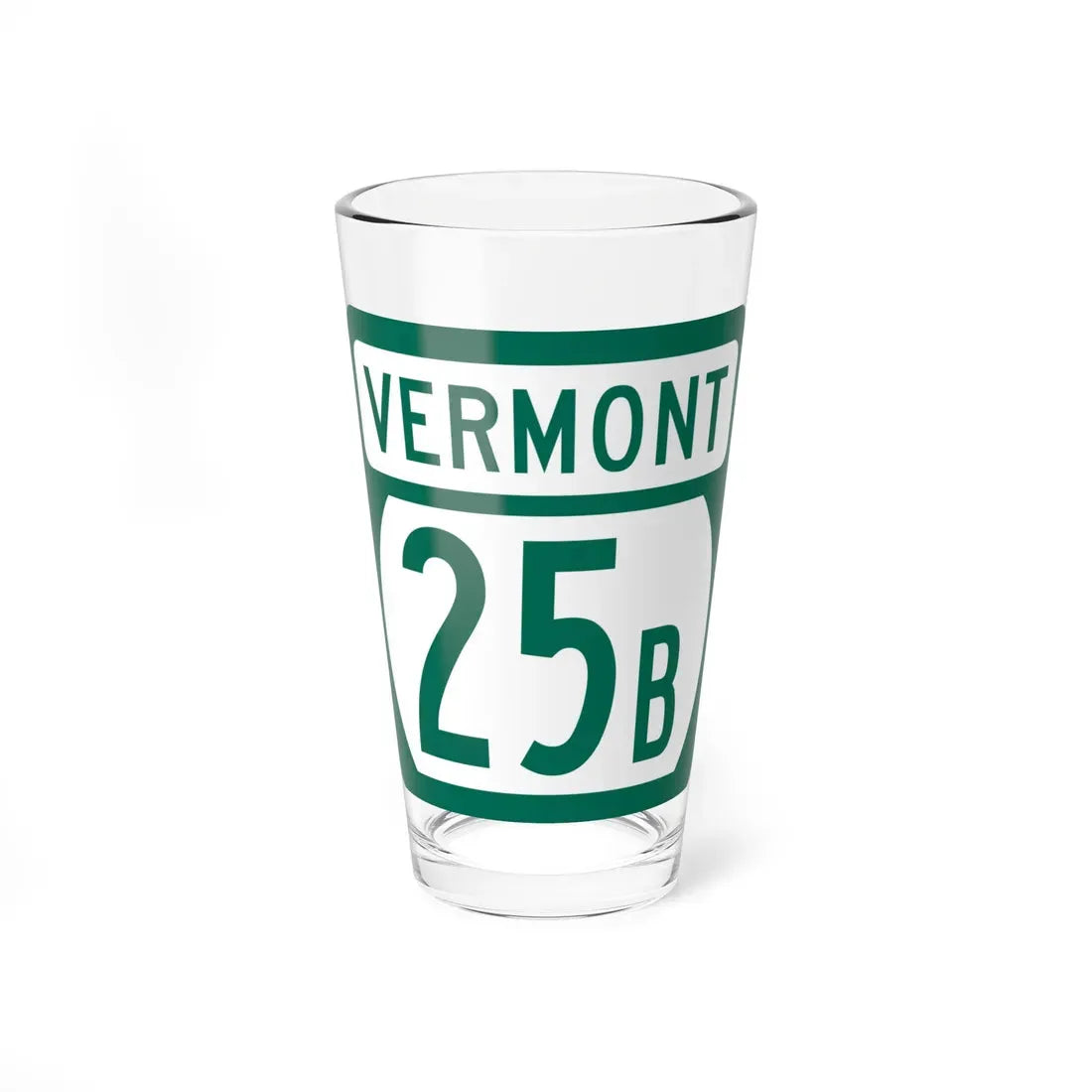 Vermont 25B (Vermont) (Road Sign) Pint Glass 16oz 16oz - Go Mug Yourself