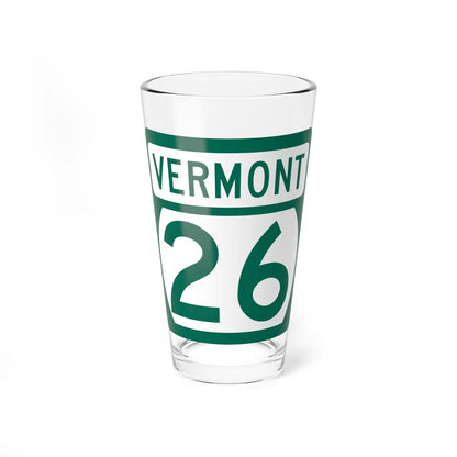 Vermont 26 (Vermont) (Road Sign) Pint Glss 16oz 16oz - Go Mug Yourself