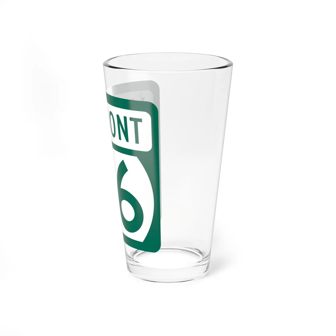 Vermont 26 (Vermont) (Road Sign) Pint Glss 16oz - Go Mug Yourself
