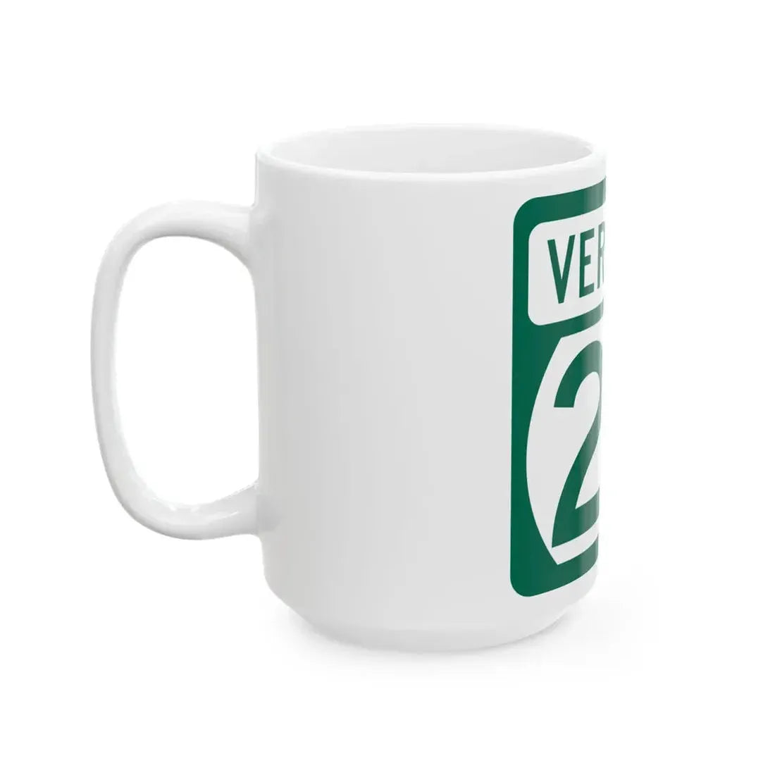 Vermont 26 (Vermont) (Road Sign) White Coffee Mug - Go Mug Yourself