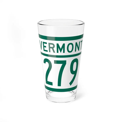Vermont 279 (Vermont) (Road Sign) Pint Glass 16oz 16oz - Go Mug Yourself