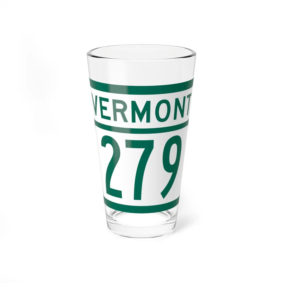 Vermont 279 (Vermont) (Road Sign) Pint Glss 16oz 16oz - Go Mug Yourself