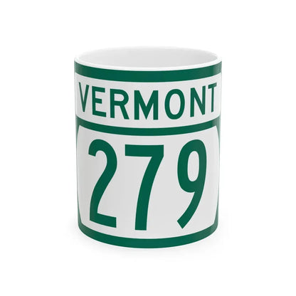 Vermont 279 (Vermont) (Road Sign) White Coffee Mug 11oz - Go Mug Yourself