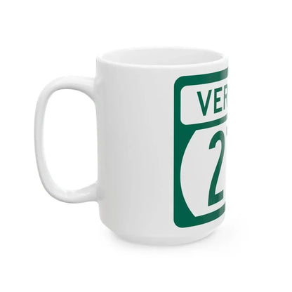 Vermont 279 (Vermont) (Road Sign) White Coffee Mug - Go Mug Yourself