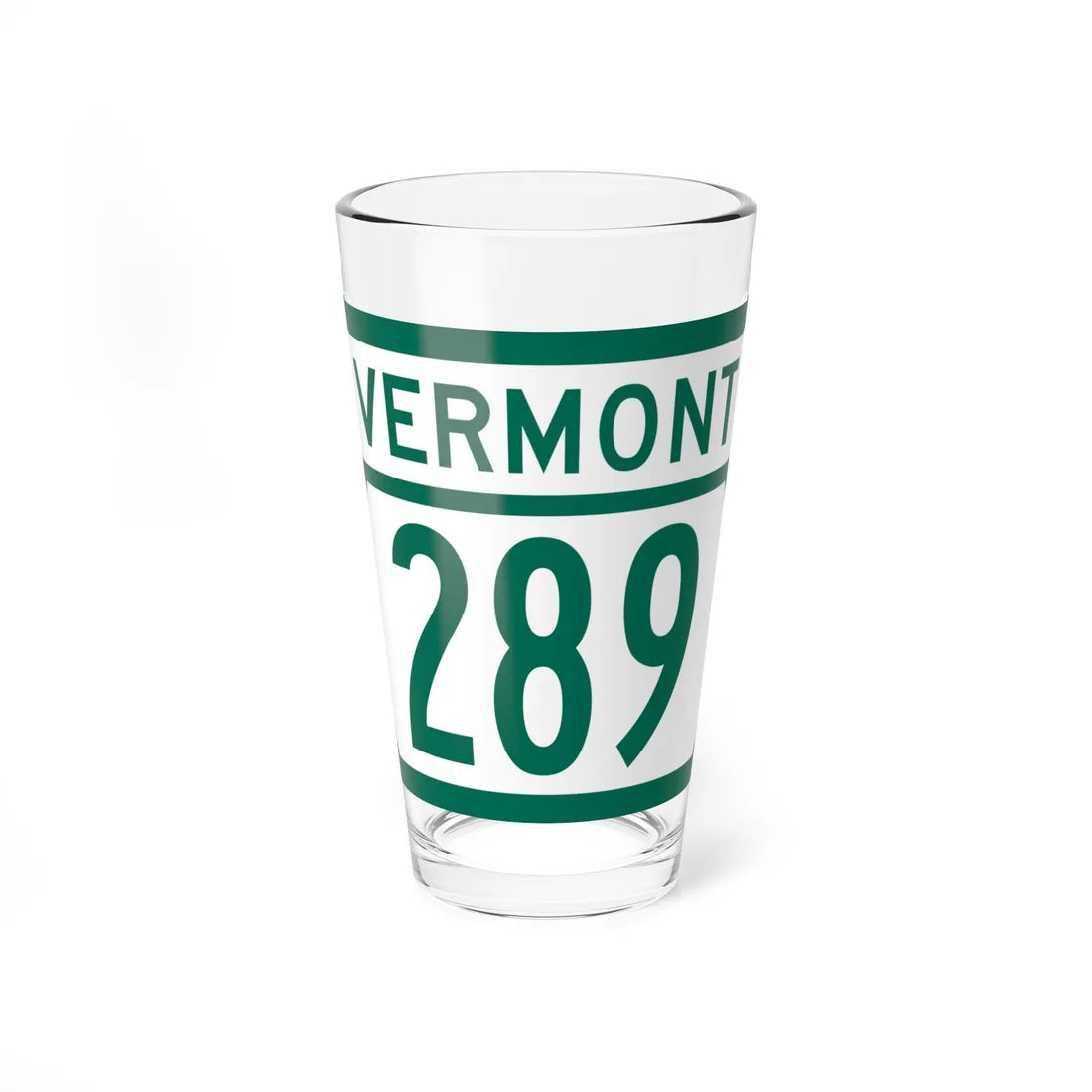 Vermont 289 (Vermont) (Road Sign) Pint Glss 16oz 16oz - Go Mug Yourself