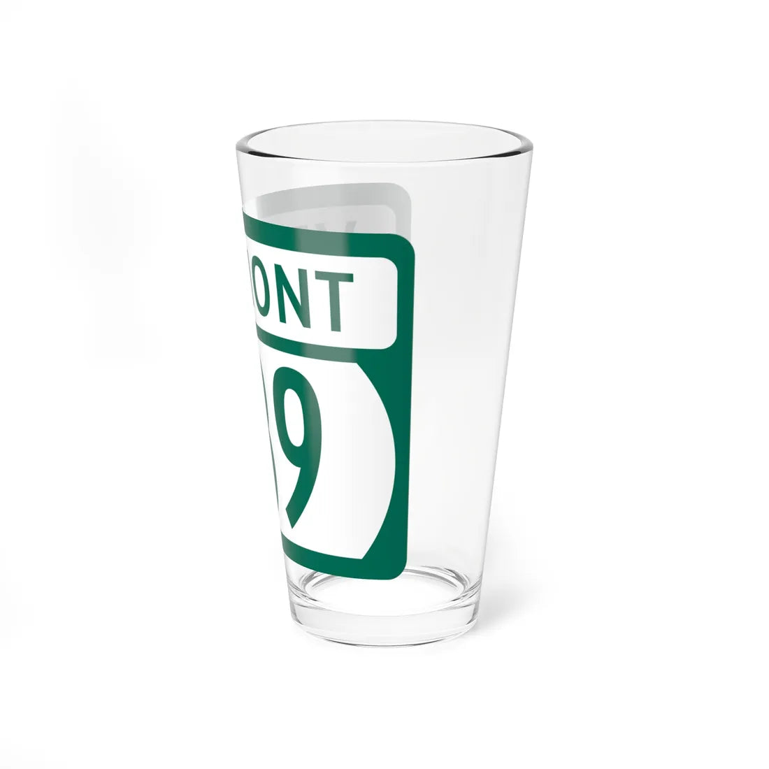 Vermont 289 (Vermont) (Road Sign) Pint Glss 16oz - Go Mug Yourself