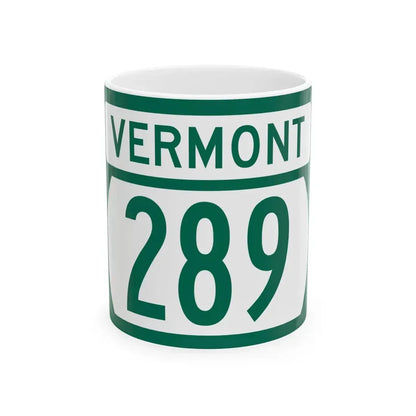 Vermont 289 (Vermont) (Road Sign) White Coffee Mug 11oz - Go Mug Yourself