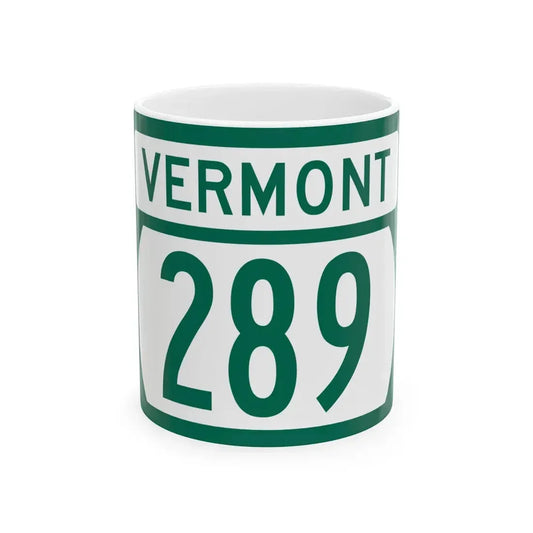 Vermont 289 (Vermont) (Road Sign) White Coffee Mug 11oz - Go Mug Yourself