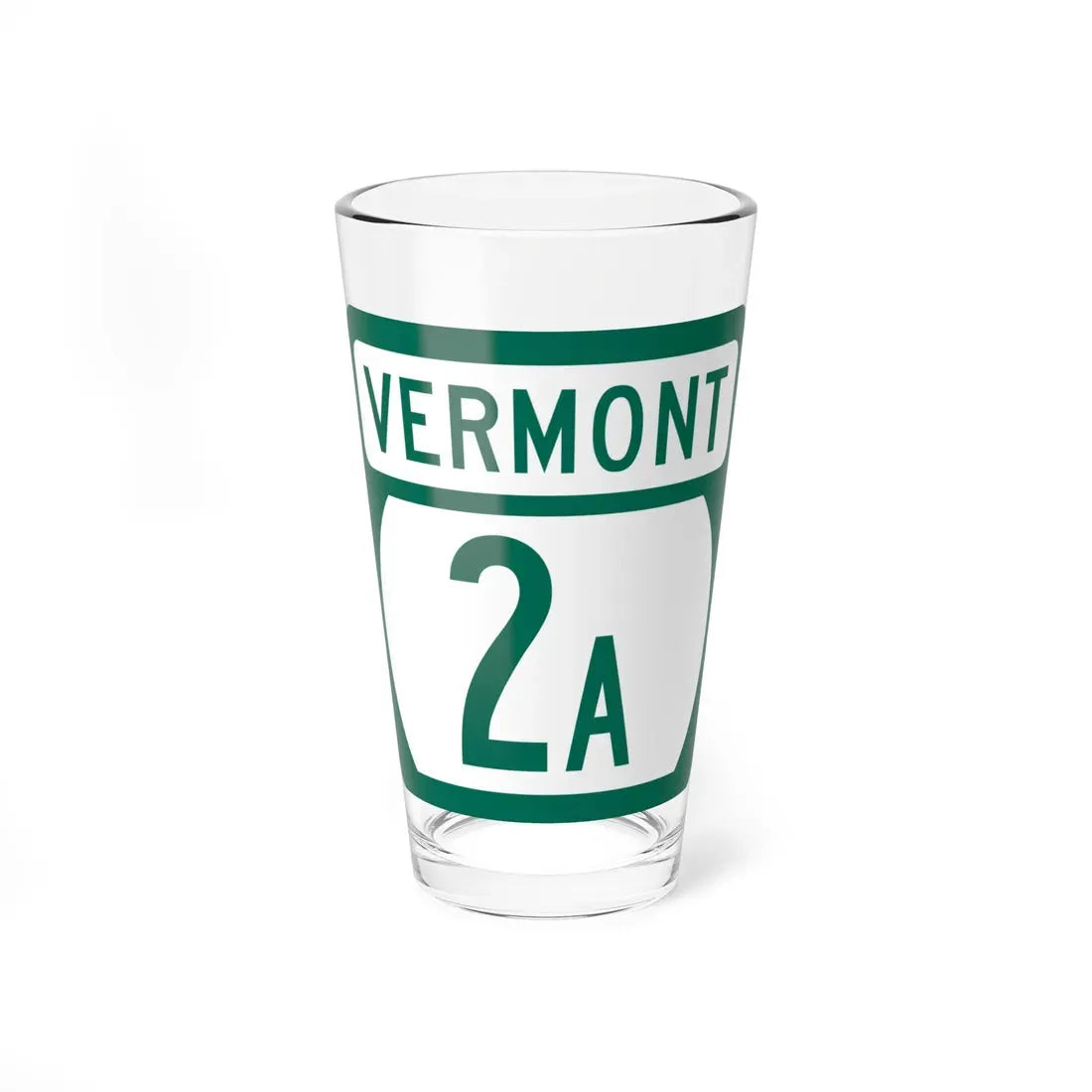 Vermont 2A (Vermont) (Road Sign) Pint Glass 16oz 16oz - Go Mug Yourself