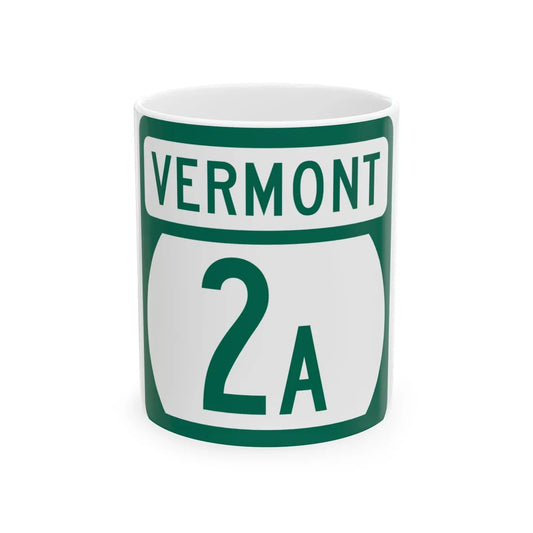 Vermont 2A (Vermont) (Road Sign) White Coffee Mug 11oz - Go Mug Yourself