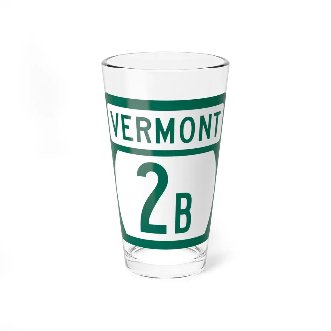 Vermont 2B (Vermont) (Road Sign) Pint Glass 16oz 16oz - Go Mug Yourself