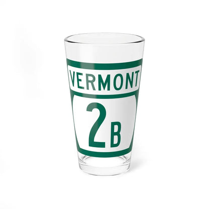 Vermont 2B (Vermont) (Road Sign) Pint Glass 16oz 16oz - Go Mug Yourself