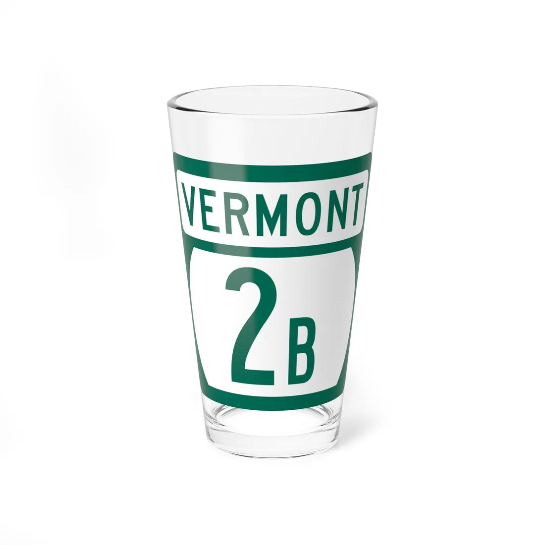 Vermont 2B (Vermont) (Road Sign) Pint Glss 16oz 16oz - Go Mug Yourself