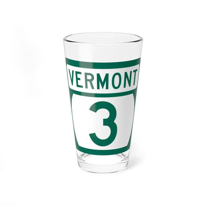 Vermont 3 (Vermont) (Road Sign) Pint Glass 16oz 16oz - Go Mug Yourself