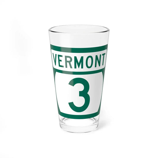 Vermont 3 (Vermont) (Road Sign) Pint Glass 16oz 16oz - Go Mug Yourself