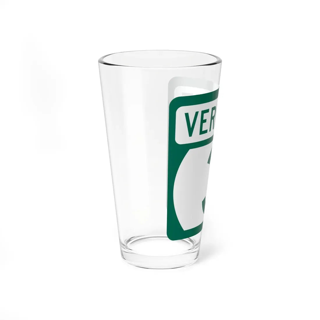 Vermont 3 (Vermont) (Road Sign) Pint Glass 16oz - Go Mug Yourself