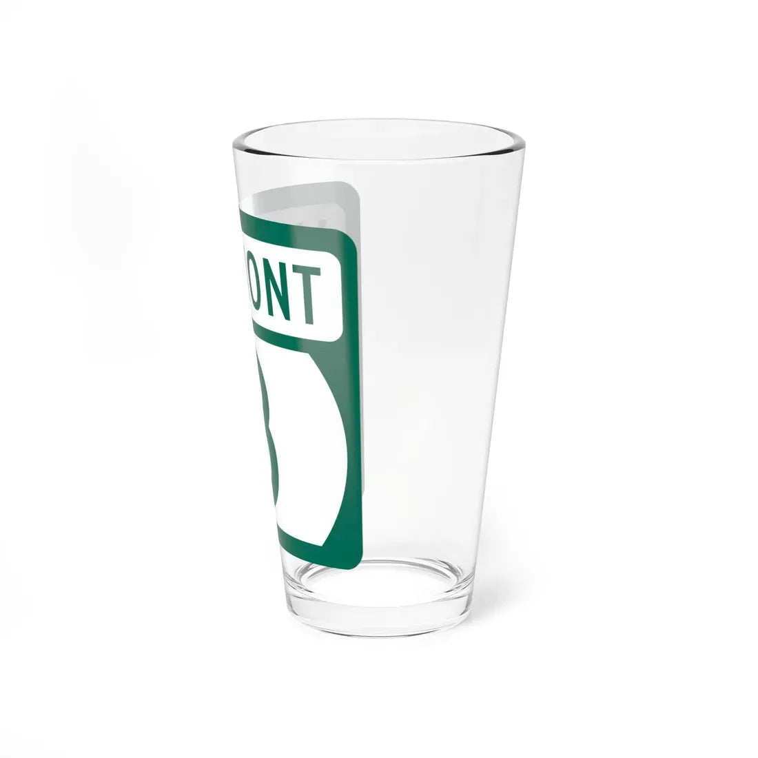 Vermont 3 (Vermont) (Road Sign) Pint Glass 16oz - Go Mug Yourself