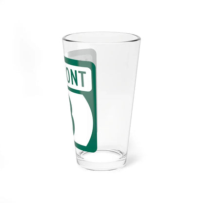 Vermont 3 (Vermont) (Road Sign) Pint Glass 16oz - Go Mug Yourself