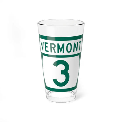 Vermont 3 (Vermont) (Road Sign) Pint Glss 16oz 16oz - Go Mug Yourself
