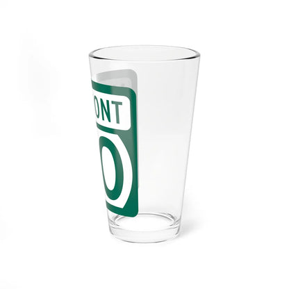Vermont 30 (Vermont) (Road Sign) Pint Glss 16oz - Go Mug Yourself