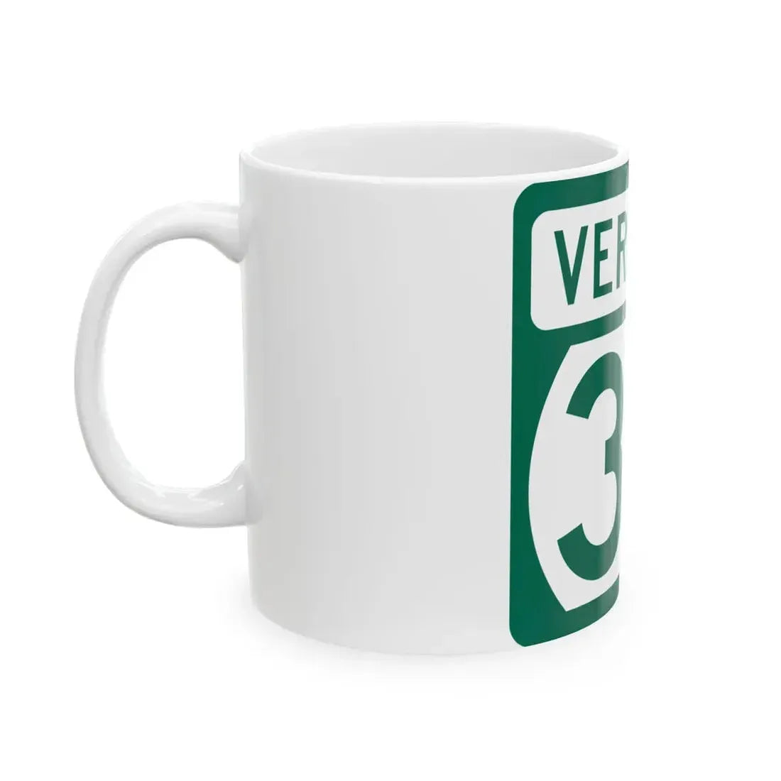 Vermont 30 (Vermont) (Road Sign) White Coffee Mug - Go Mug Yourself