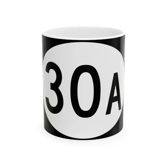 Vermont 30A (Vermont) (Road Sign) White Coffee Mug 11oz - Go Mug Yourself