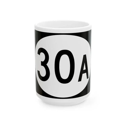 Vermont 30A (Vermont) (Road Sign) White Coffee Mug 15oz - Go Mug Yourself