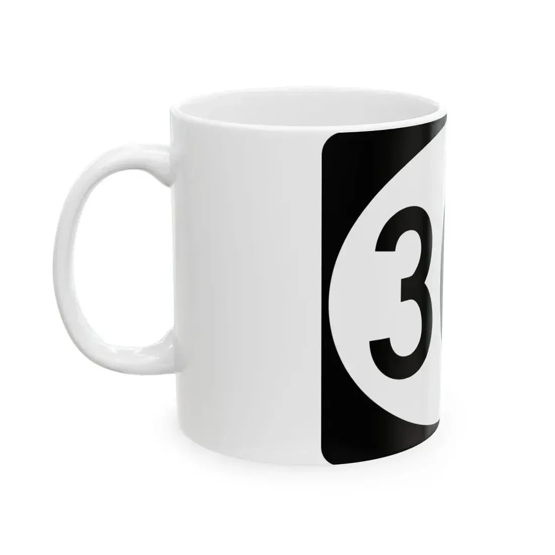 Vermont 30B (Vermont) (Road Sign) White Coffee Mug - Go Mug Yourself