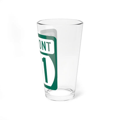 Vermont 31 (Vermont) (Road Sign) Pint Glss 16oz - Go Mug Yourself