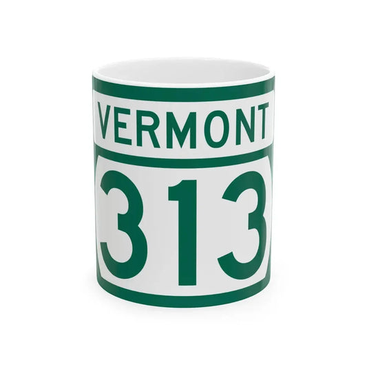 Vermont 313 (Vermont) (Road Sign) White Coffee Mug 11oz - Go Mug Yourself