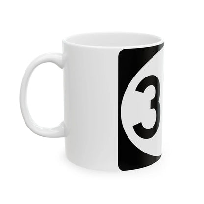 Vermont 315 town (Vermont) (Road Sign) White Coffee Mug - Go Mug Yourself
