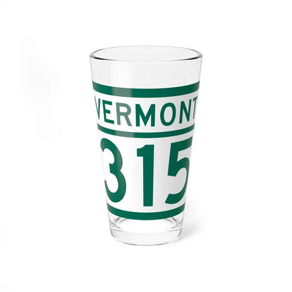 Vermont 315 (Vermont) (Road Sign) Pint Glass 16oz 16oz - Go Mug Yourself