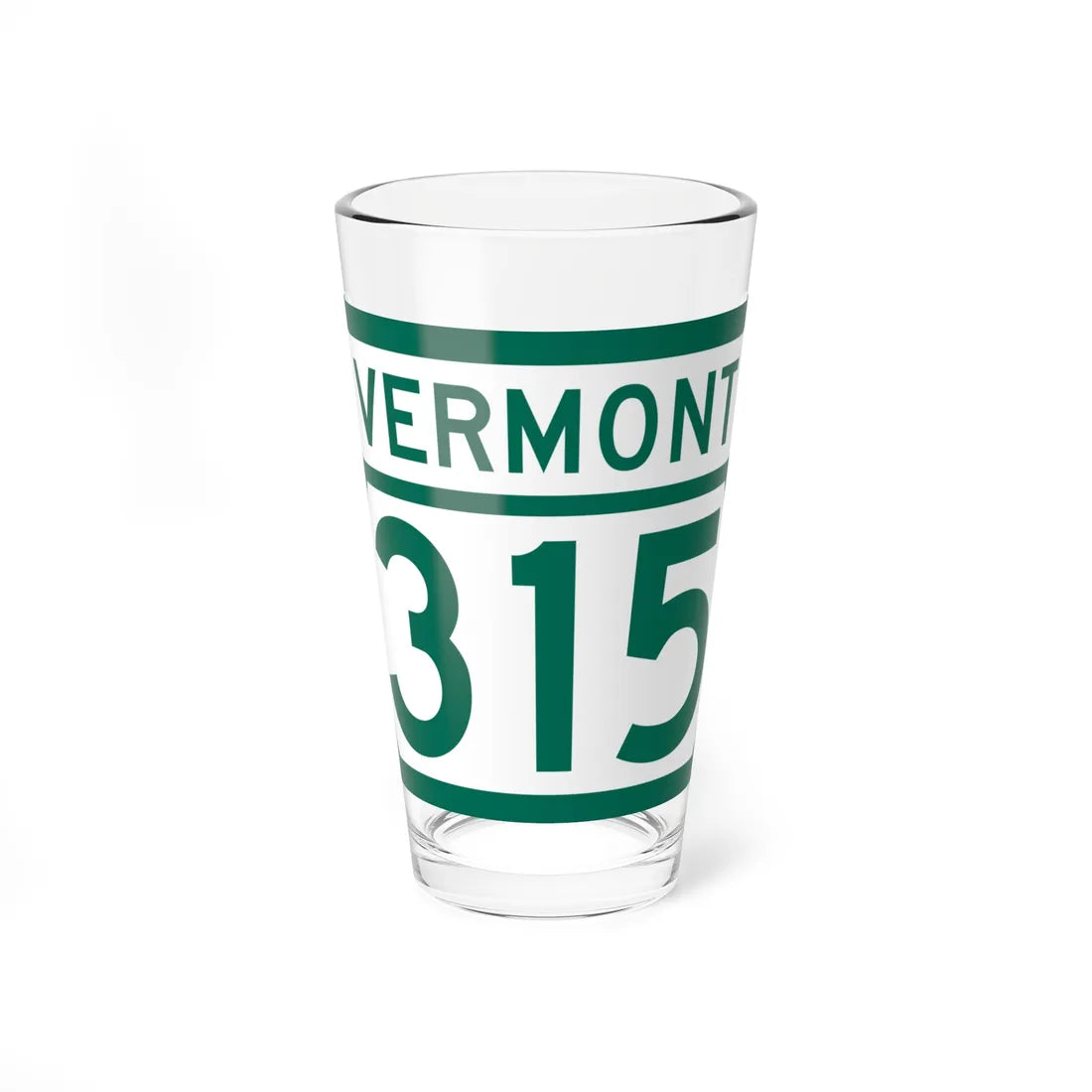 Vermont 315 (Vermont) (Road Sign) Pint Glss 16oz 16oz - Go Mug Yourself